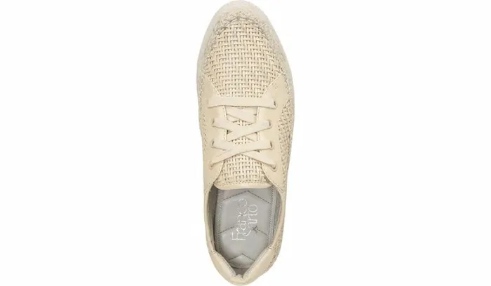 Sneakers Women Franco Sarto Franco Hyria Platform Sneaker Milk Woven Leather