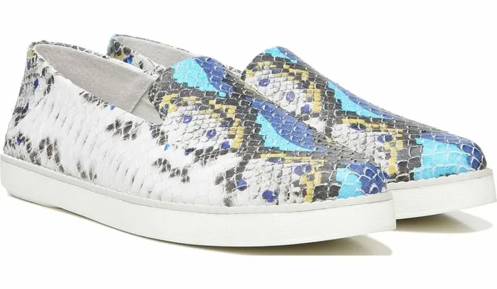 Sneakers Women Franco Sarto Franco Iconic 2 Slip On Blue Multi Leather