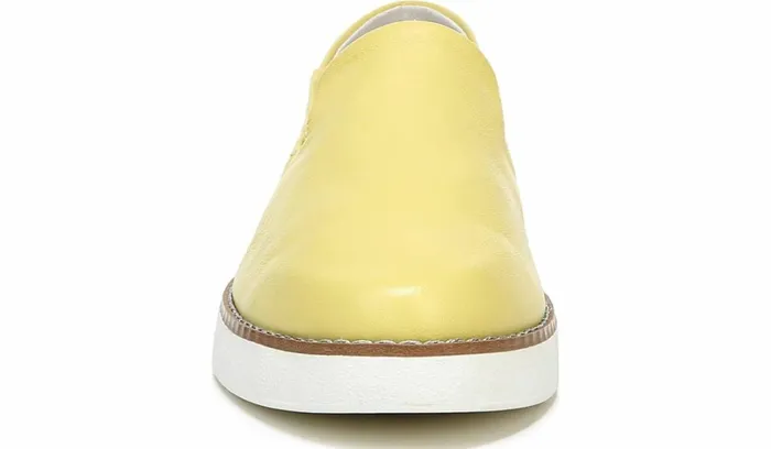 Sneakers Women Franco Sarto Franco Iconic Slip On Light Yellow Leather