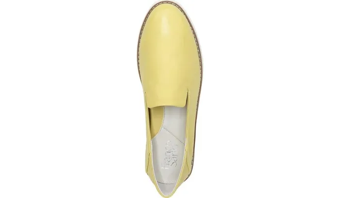 Sneakers Women Franco Sarto Franco Iconic Slip On Light Yellow Leather
