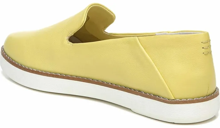 Sneakers Women Franco Sarto Franco Iconic Slip On Light Yellow Leather