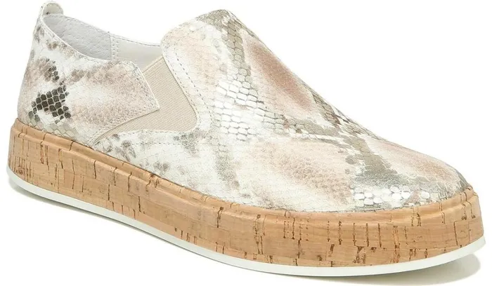 Sneakers Women Franco Sarto Sarto Daine Slip On Sneaker Dusty Rose Snake Leather