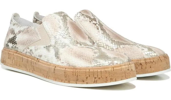 Sneakers Women Franco Sarto Sarto Daine Slip On Sneaker Dusty Rose Snake Leather
