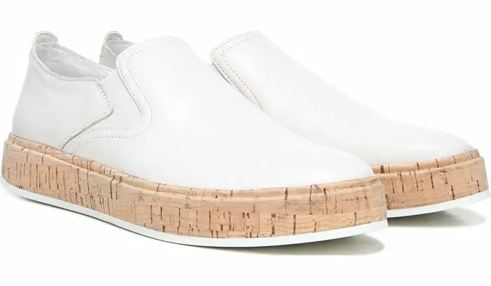 Sneakers Women Franco Sarto Sarto Daine Slip On Sneaker Putty Leather