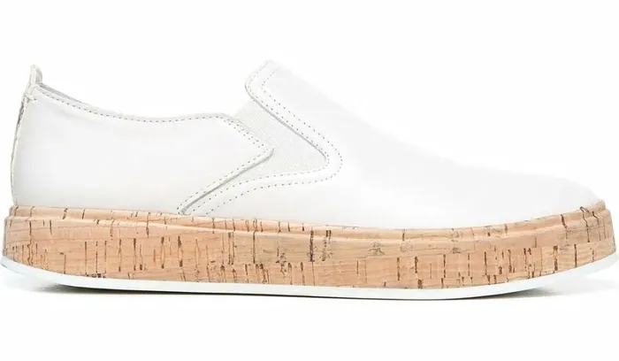Sneakers Women Franco Sarto Sarto Daine Slip On Sneaker Putty Leather