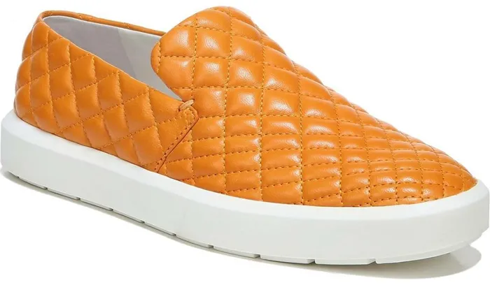 Sneakers Women Franco Sarto Sarto Prato 3 Slip On Platform Sneaker Orange Leather