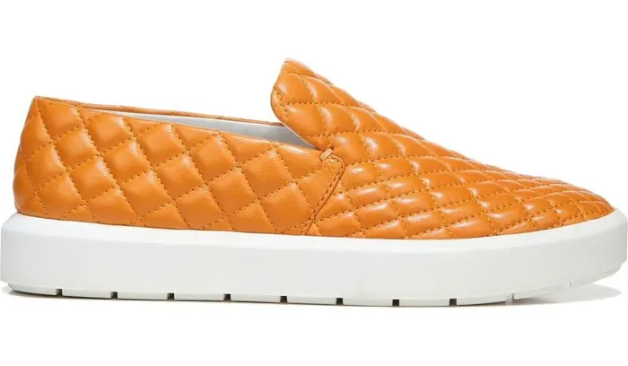 Sneakers Women Franco Sarto Sarto Prato 3 Slip On Platform Sneaker Orange Leather