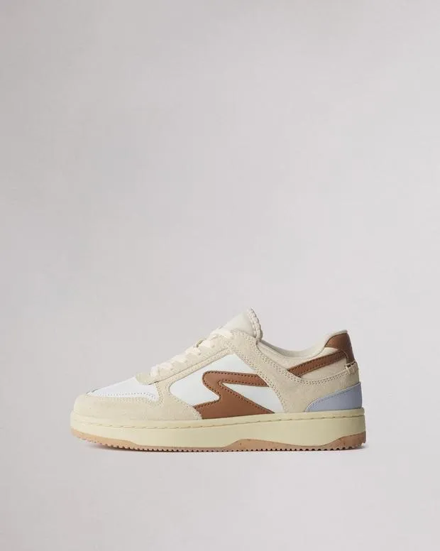 Sneakers Women Rag and Bone Retro Tennis Sneaker White Cinnamon