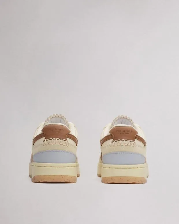 Sneakers Women Rag and Bone Retro Tennis Sneaker White Cinnamon
