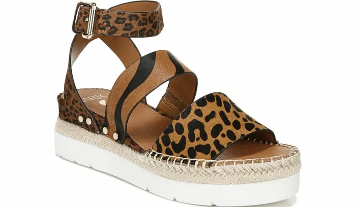 Sport Sandals Women Franco Sarto Sarto Calvin Wedge Sandal Whiskey Calf Hair