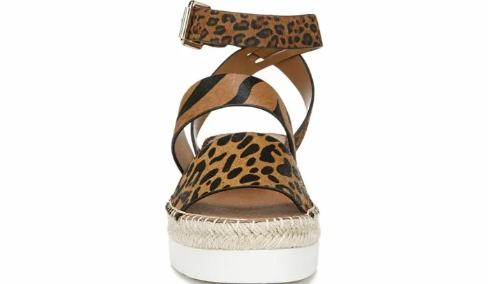 Sport Sandals Women Franco Sarto Sarto Calvin Wedge Sandal Whiskey Calf Hair