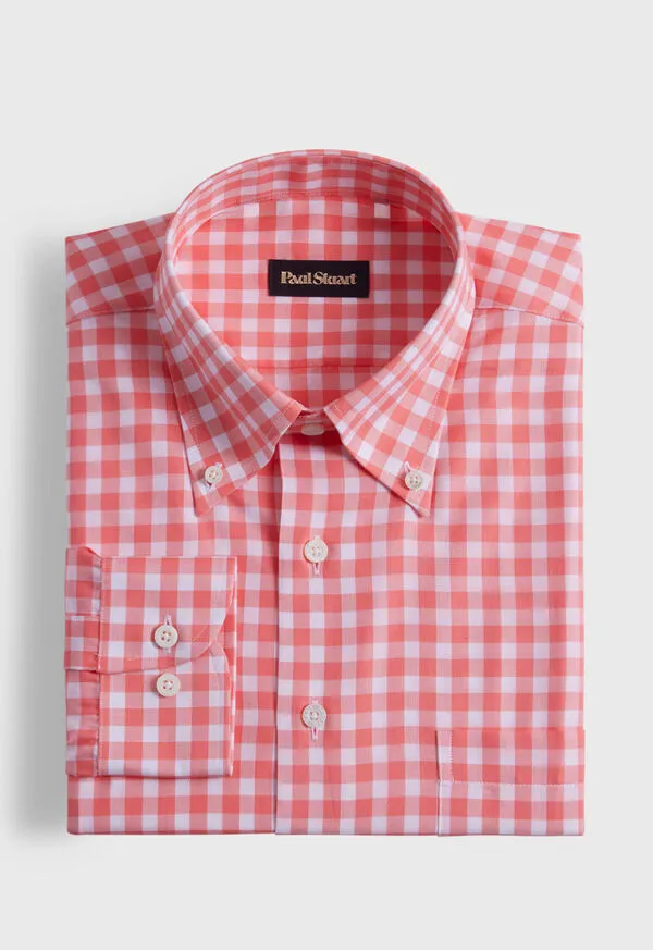 Sport Shirts Mens Paulstuart Cotton Gingham Sport Shirt Blue