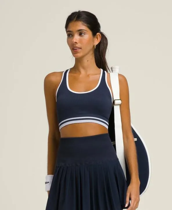 Sports Bras Women Wilson Ace Seamless Bra Top Classic Navy