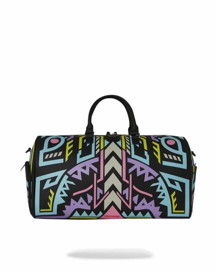 SPRAYGROUND AI PATH TO THE FUTURE III DUFFLE 8211 SANDFLOWER COLLAB GLOW IN THE DARK Bags
