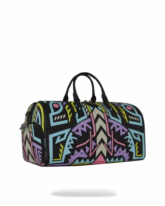 SPRAYGROUND AI PATH TO THE FUTURE III DUFFLE 8211 SANDFLOWER COLLAB GLOW IN THE DARK Bags
