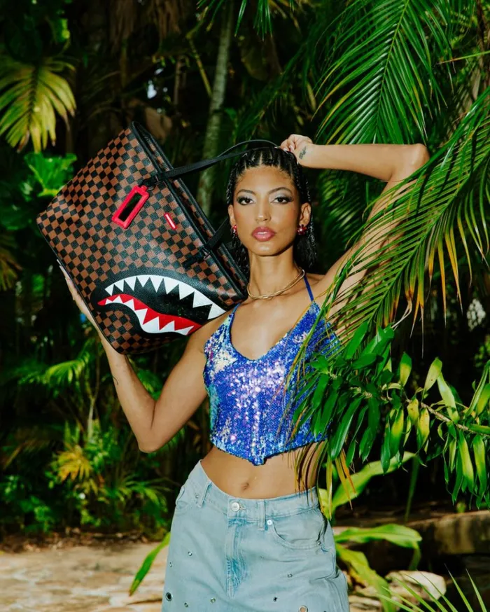 SPRAYGROUND GLOW IN THE DARK CITY OF LIGHT TOTE Bags