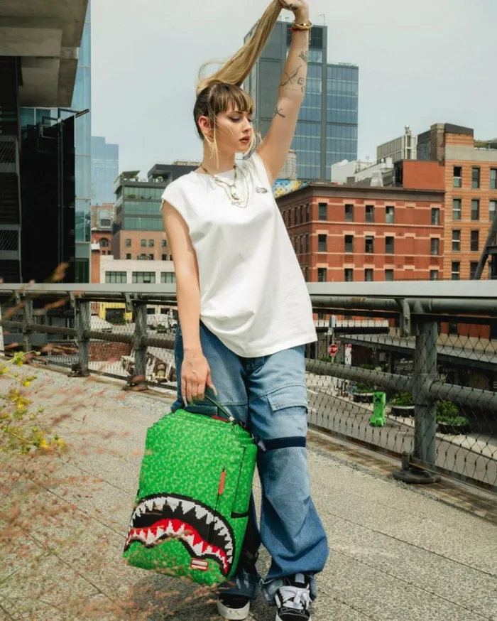 SPRAYGROUND MINECRAFT CREEPER SHARK BACKPACK Bags