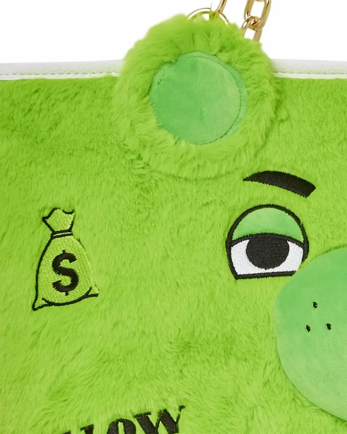 SPRAYGROUND PLUSH MONEYBEAR TOTE GREEN Bags