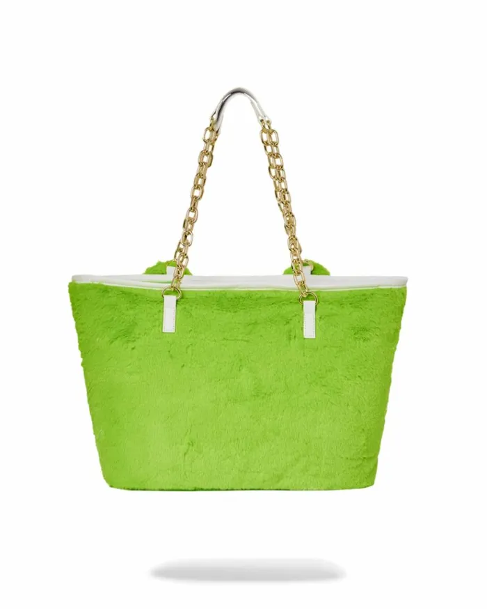 SPRAYGROUND PLUSH MONEYBEAR TOTE GREEN Bags
