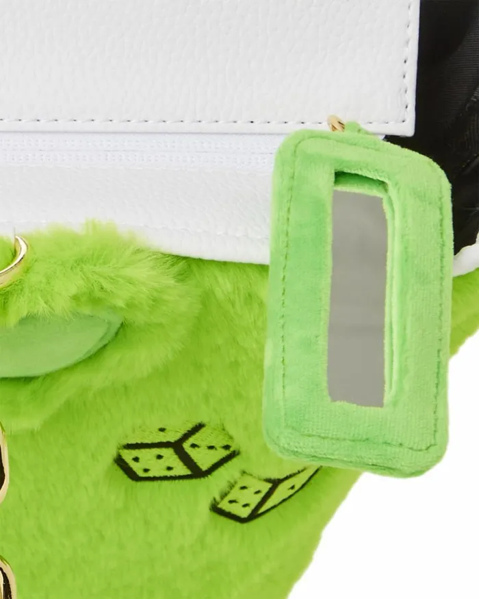 SPRAYGROUND PLUSH MONEYBEAR TOTE GREEN Bags