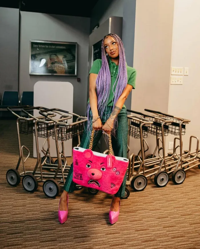 SPRAYGROUND PLUSH MONEYBEAR TOTE PINK Bags