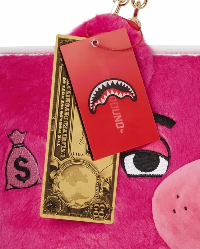 SPRAYGROUND PLUSH MONEYBEAR TOTE PINK Bags