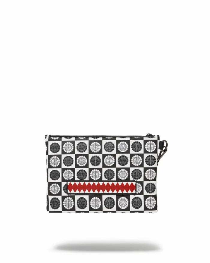 SPRAYGROUND POODLE CHECK RON ENGLISH COLLAB POUCHETTE Bags