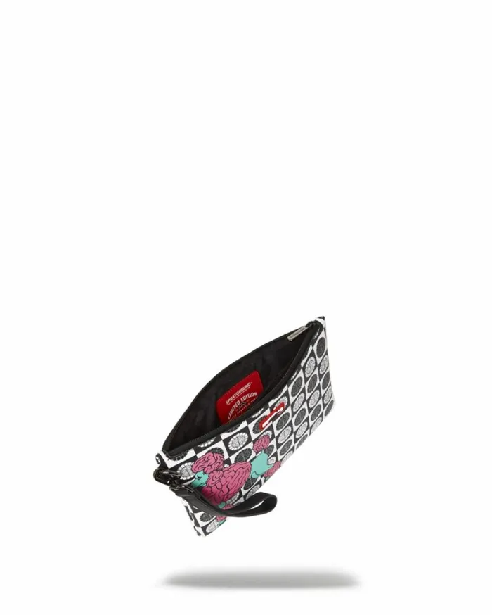 SPRAYGROUND POODLE CHECK RON ENGLISH COLLAB POUCHETTE Bags