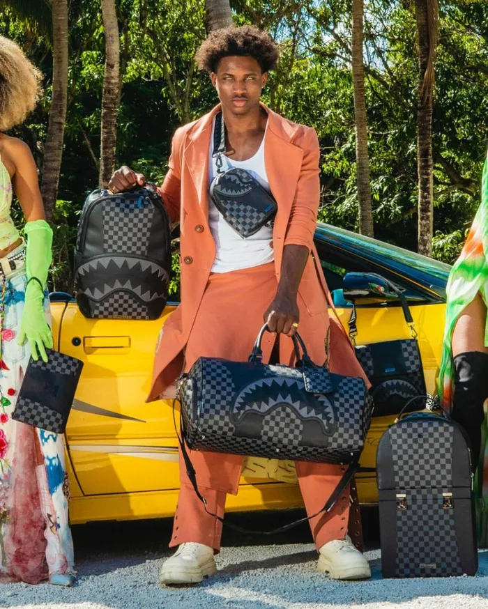 SPRAYGROUND RACEWAY SHADOW PHANTOM LARGE DUFFLE Bags