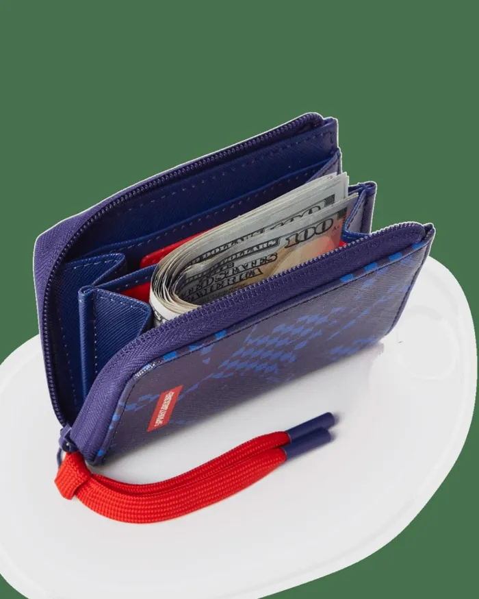 SPRAYGROUND SHARK CHECK BLUE WALLET Bags SPRAYGROUND SHARK CHECK BLUE WALLET Bags