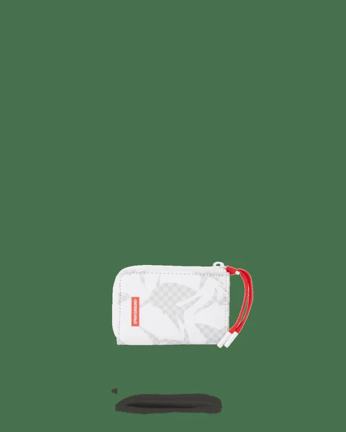 SPRAYGROUND SHARK CHECK WHITE WALLET Bags