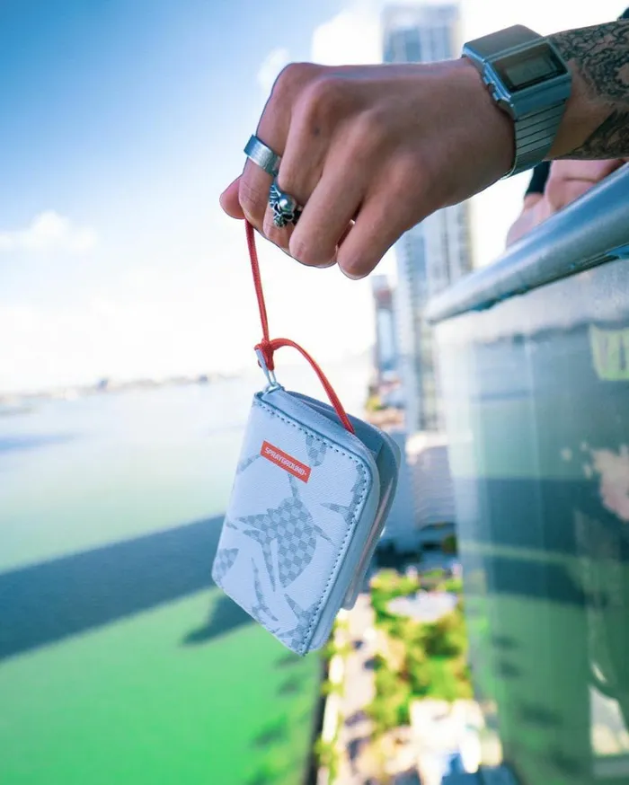SPRAYGROUND SHARK CHECK WHITE WALLET Bags SPRAYGROUND SHARK CHECK WHITE WALLET Bags