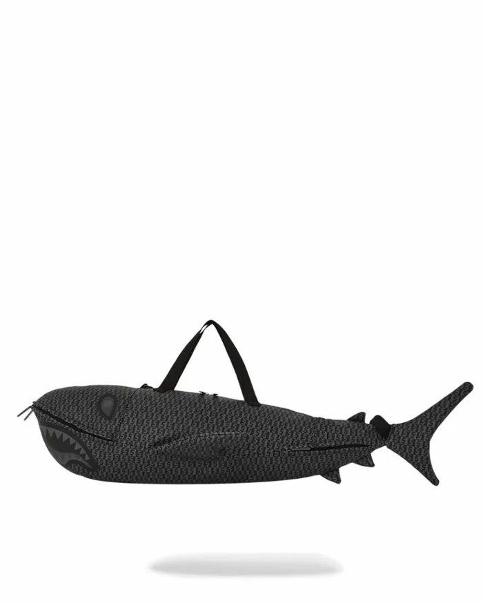 SPRAYGROUND SHARKFINITY STEALTH PILOT SHARK SHAPE DUFFLE Bags