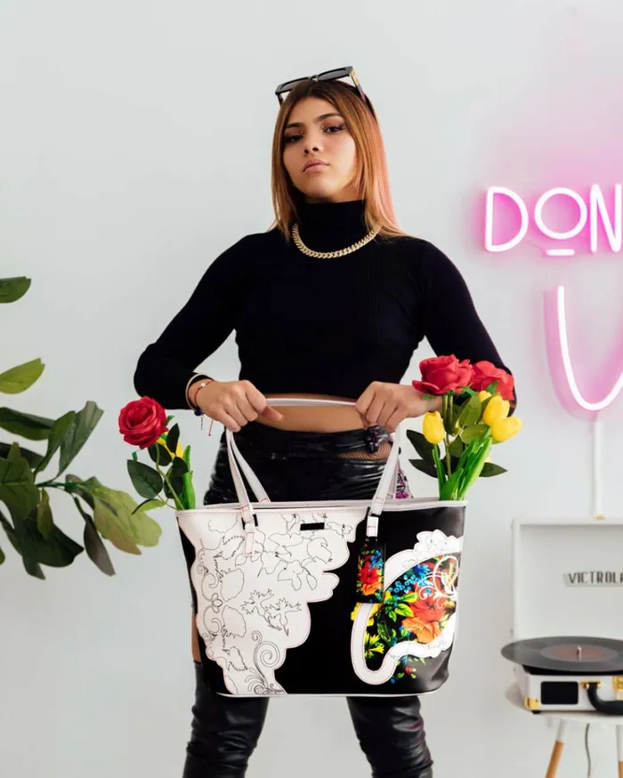 SPRAYGROUND THE FLORAL CUT TOTE Bags