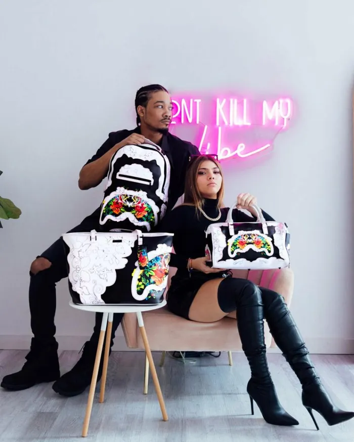 SPRAYGROUND THE FLORAL CUT TOTE Bags