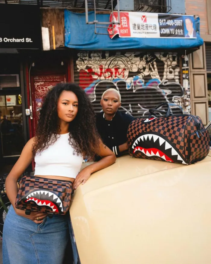 SPRAYGROUND THE HANGOVER SHARK CARGO CROSSBODY Bags