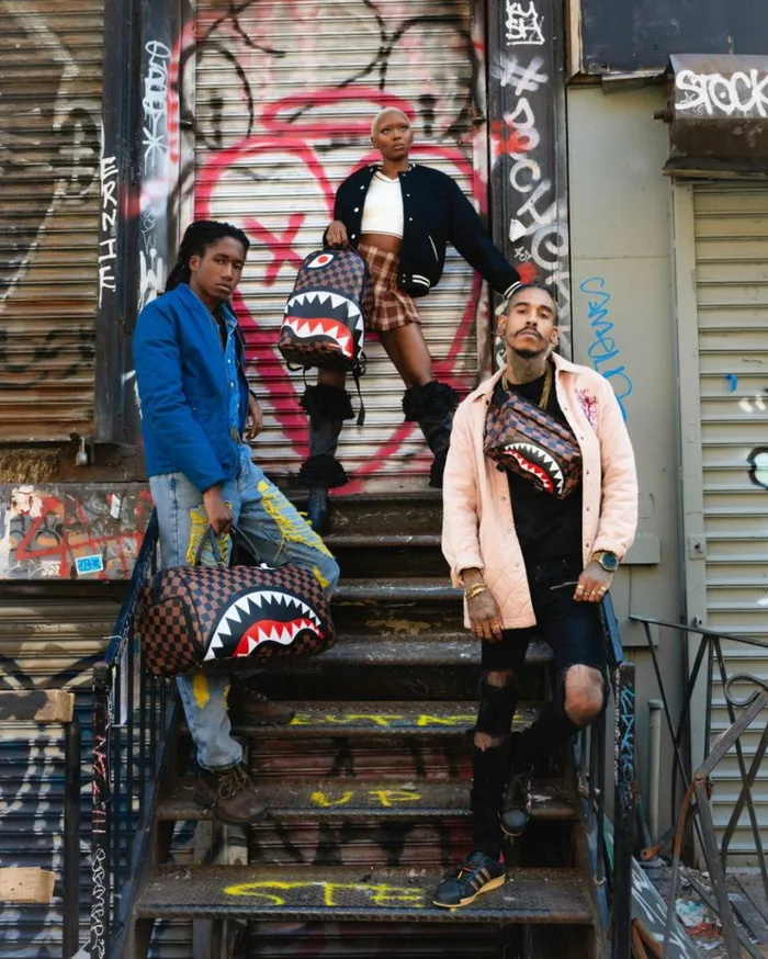 SPRAYGROUND THE HANGOVER SHARK CARGO CROSSBODY Bags