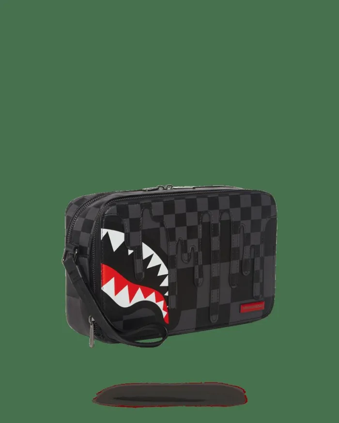 SPRAYGROUND XTC GREY SHARKS IN PARIS TOILETRY BAG Bags