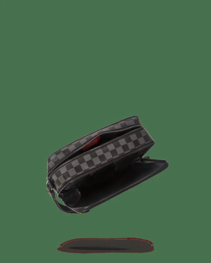 SPRAYGROUND XTC GREY SHARKS IN PARIS TOILETRY BAG Bags
