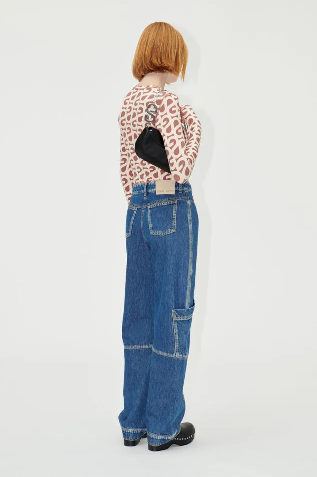 Stine Goya Denim SGDion Denim Pants 8211 Trompe L039oeil 8211 Women