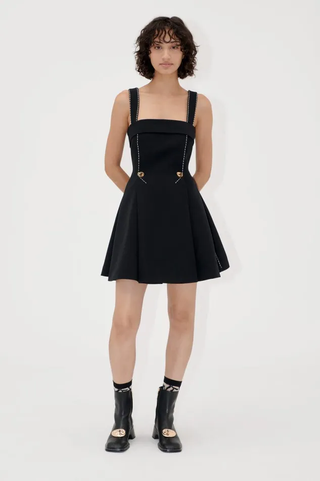 Stine Goya Dresses Mini Dress W Adjustable Straps 8211 Jet Black 8211 Women