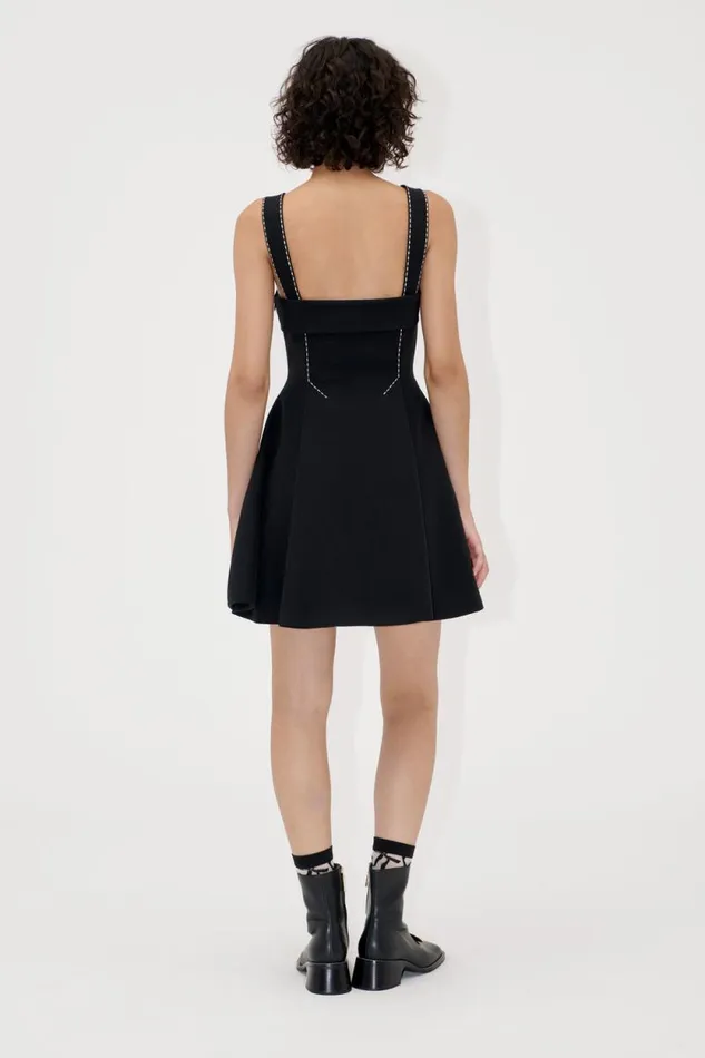 Stine Goya Dresses Mini Dress W Adjustable Straps 8211 Jet Black 8211 Women