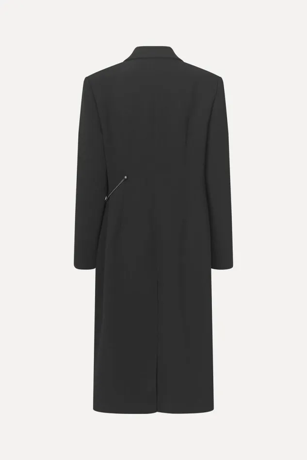 Stine Goya Outerwear Straight Long Sleeve Coat 8211 Black 8211 Women