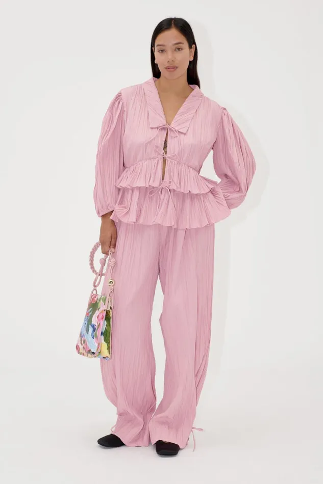 Stine Goya Pants Loose Pants WTie 8211 Pink Nectar 8211 Women