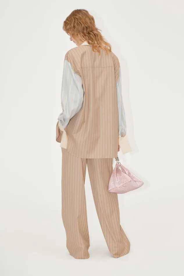 Stine Goya Pants Reversed Wide Leg Pants 8211 Multi Stripes 8211 Women