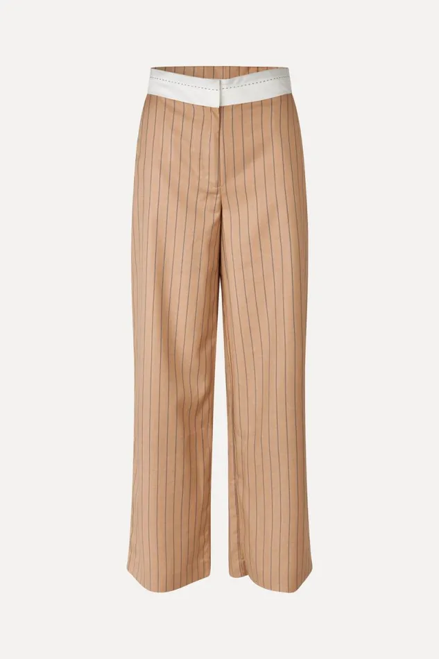 Stine Goya Pants Reversed Wide Leg Pants 8211 Multi Stripes 8211 Women