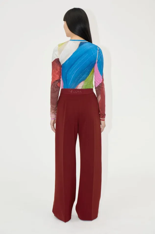 Stine Goya Pants Wide Leg Long Pants 8211 Bordeaux 8211 Women