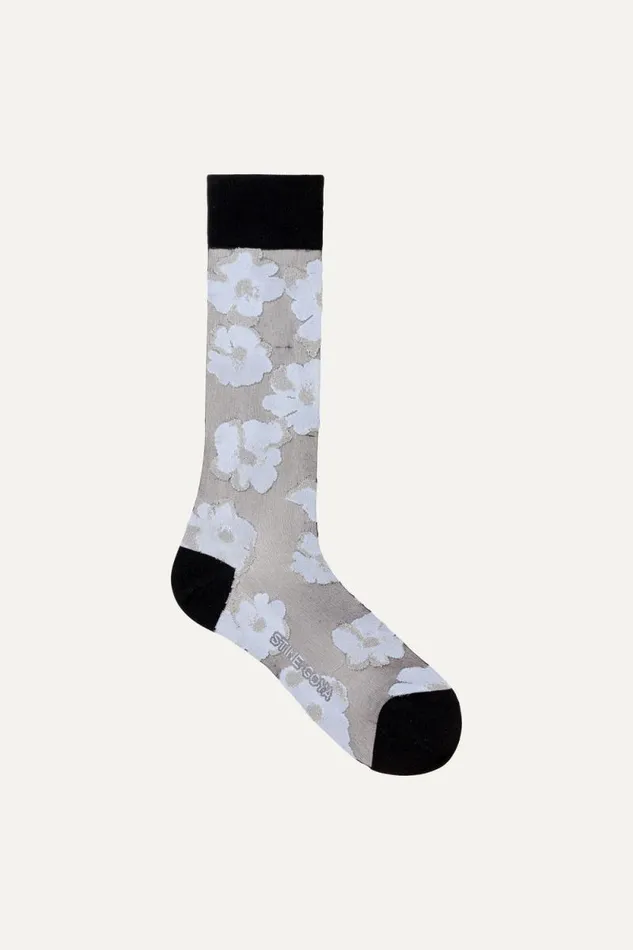 Stine Goya Socks and Tights Long Socks 8211 Anemone 8211 Women
