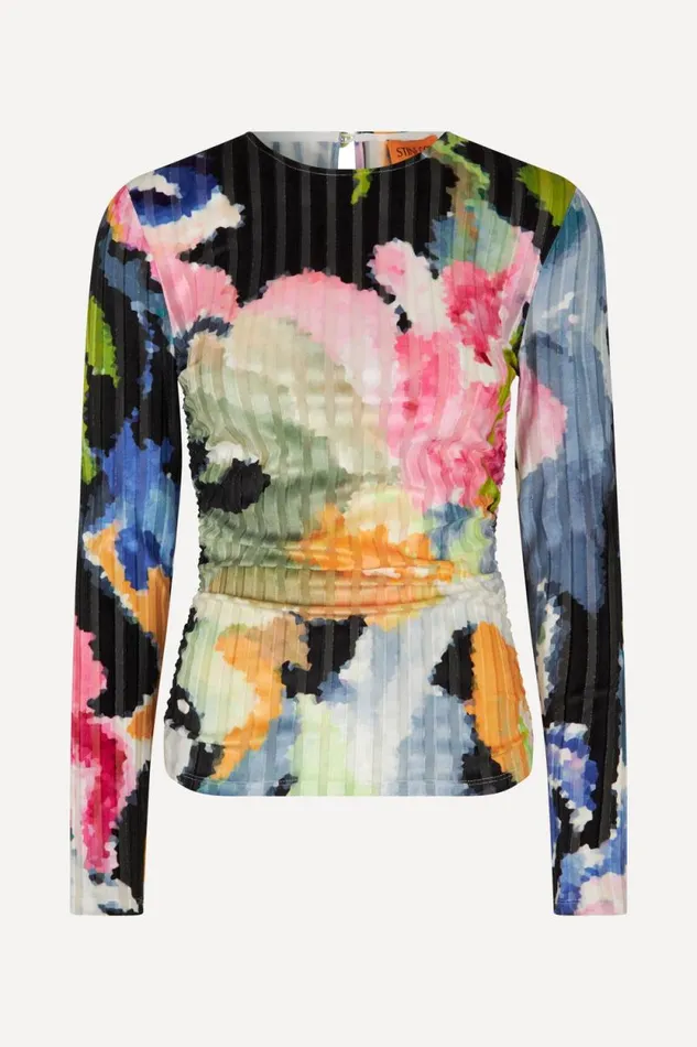 Stine Goya Tops and Shirts Vanessa Blouse 8211 Artistic Floral 8211 Women