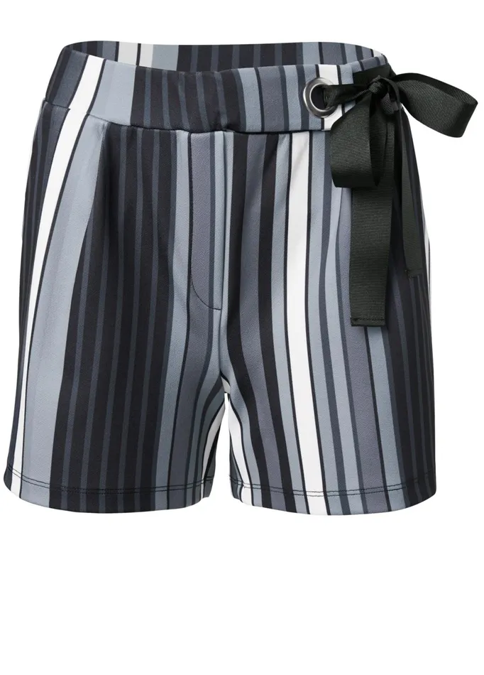 STRIPED SHORTS Black Multi Women VENUS Shorts